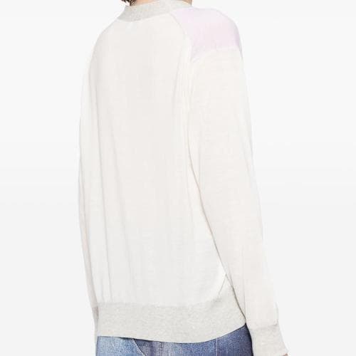 메종키츠네 [국내배송] 24FW 베이비 폭스 여성 컬러 블록 가디건 MW00505 P603