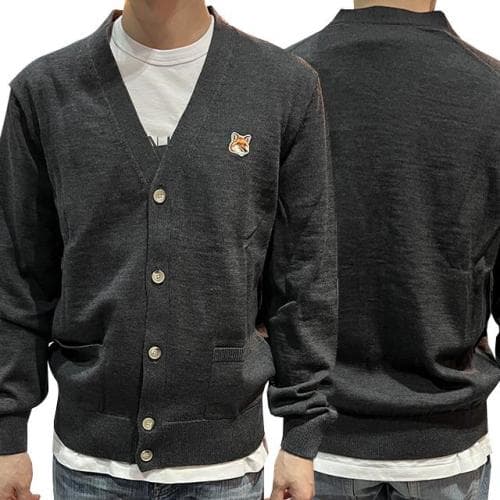 [논현 더팩토리](당일) 메종키츠네 폭스 헤드 울 가디건 (GU00542KT1036 H190)