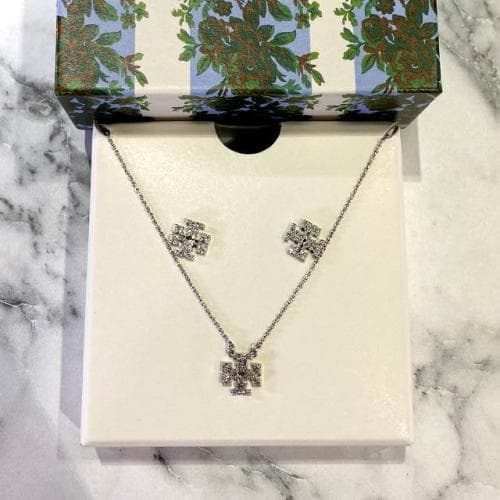 [논현 더팩토리](당일) 토리버치 KIRA 키라 페이브 귀걸이 목걸이 세트 (145510 042)