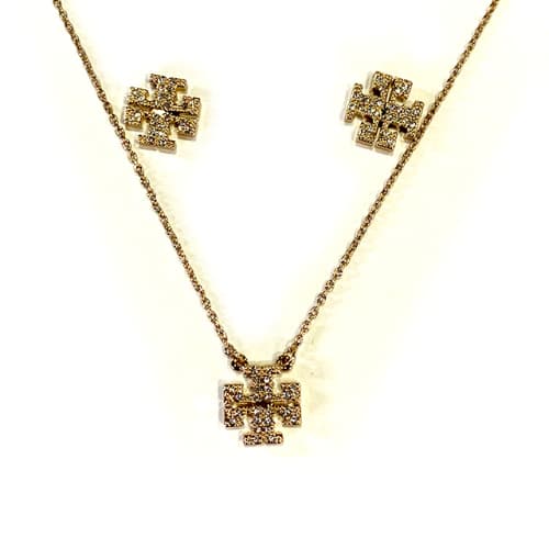 [논현 더팩토리](당일) 토리버치 KIRA 키라 페이브 귀걸이 목걸이 세트 (145510 783)