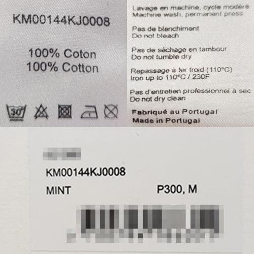 [논현 더팩토리](당일) 메종키츠네 토널 폭스 헤드 반팔티 (KM00144KJ0008 P300)