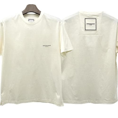 [논현 더팩토리](당일) 23FW 우영미 스퀘어 로고 라벨 반팔티 하자 세일 (W233TS01 702I)