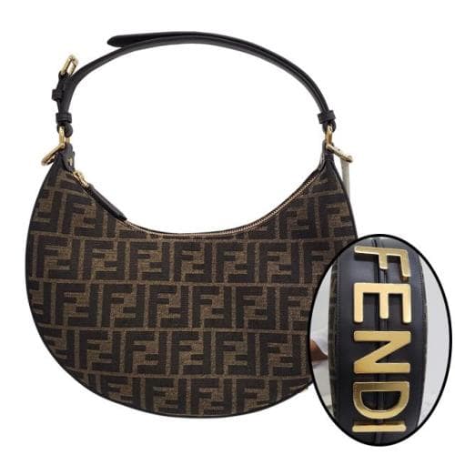 [논현 더팩토리](당일) 24SS 펜디 FF 자카드 로고 펜디그라피 호보백 스몰 (8BR798 ALP3 F1I02)