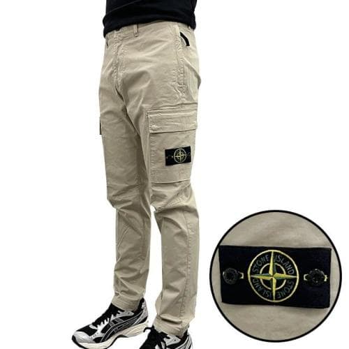 [논현 더팩토리](당일) 24SS 스톤아일랜드 와펜 수피마 코튼 카고 팬츠 (801530410 V0095)