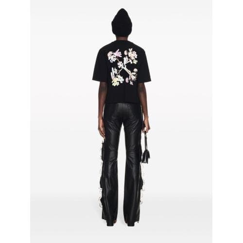 24SS 오프화이트 여성 플라워 반팔티 OWAA124S