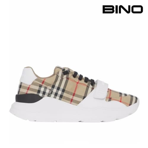 버버리 남성 체크 벨크로 스니커즈 8048577