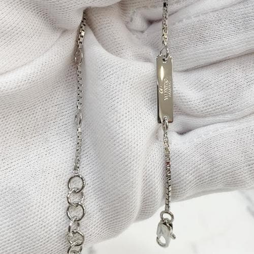 [더팩토리 논현](당일) 발렌티노 V로고 시그니처 체인 브레이슬릿 팔찌 (3Y2J0N40 MET 172)