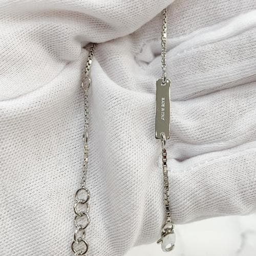 [더팩토리 논현](당일) 발렌티노 V로고 시그니처 체인 브레이슬릿 팔찌 (3Y2J0N40 MET 172)