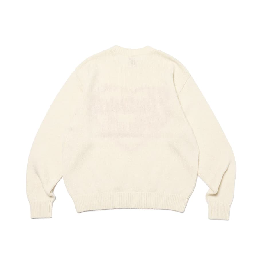당일배송휴먼메이드 로우 게이지 니트 스웨터 (화이트) HM27CS038