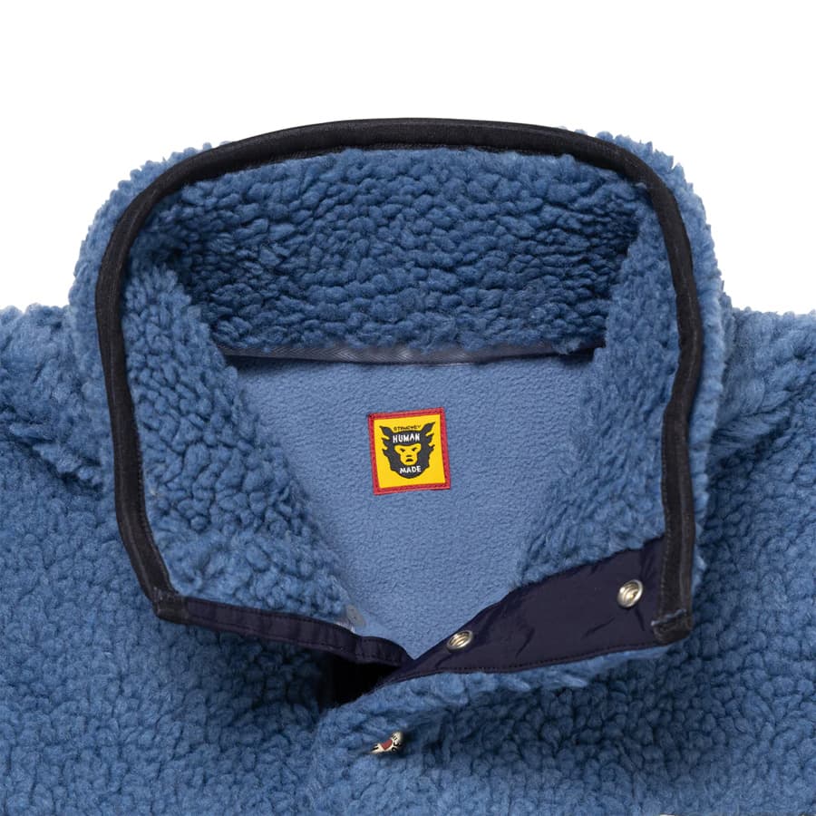 당일배송휴먼메이드 보아 플리스 풀오버 자켓 (블루) HM26JK036