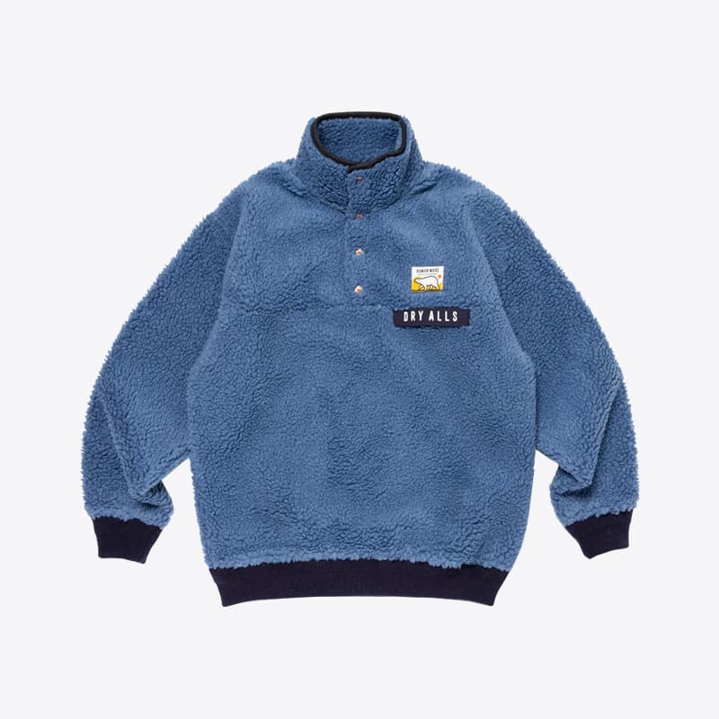 당일배송휴먼메이드 보아 플리스 풀오버 자켓 (블루) HM26JK036