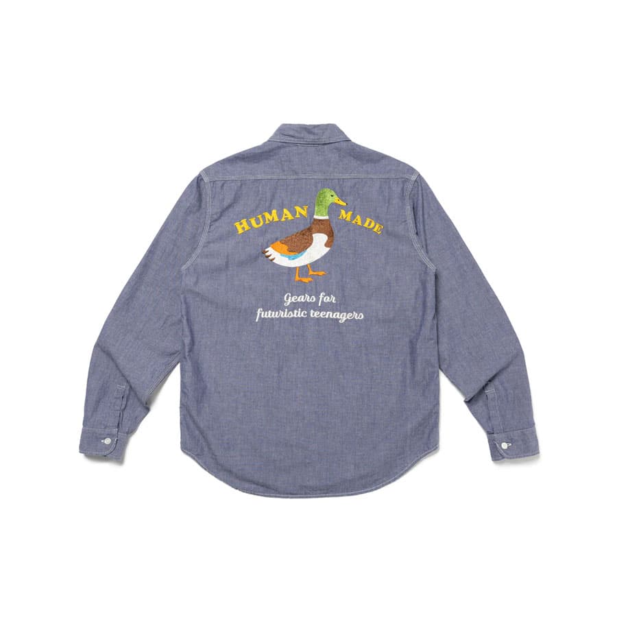 당일배송휴먼메이드 샴브레이 롱 슬리브 셔츠 (퍼플) HM26SH005