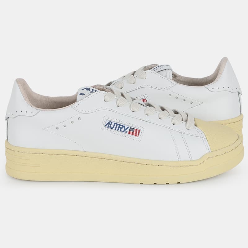 디몬트 22 S/S 오트리 남성 BOB LUTZ 로우탑 스니커즈(올화이트) BLLM TC01
