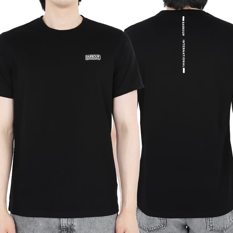 디몬트 23 S/S 바버 남성 미니 로고 라운드넥 반팔(블랙) MTS1139 MTS BK31