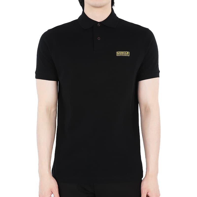 디몬트 23 S/S 바버 남성 인터내셔널 에센셜 로고 PK 반팔(블랙) MML0914 MML BK31