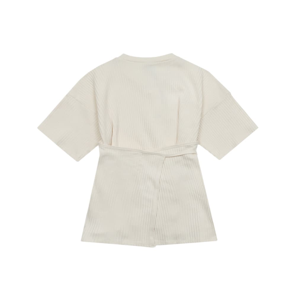 베이스레인지 SHAW 블랙 숏 슬리브셔츠 FSHT-RIB-000-OW