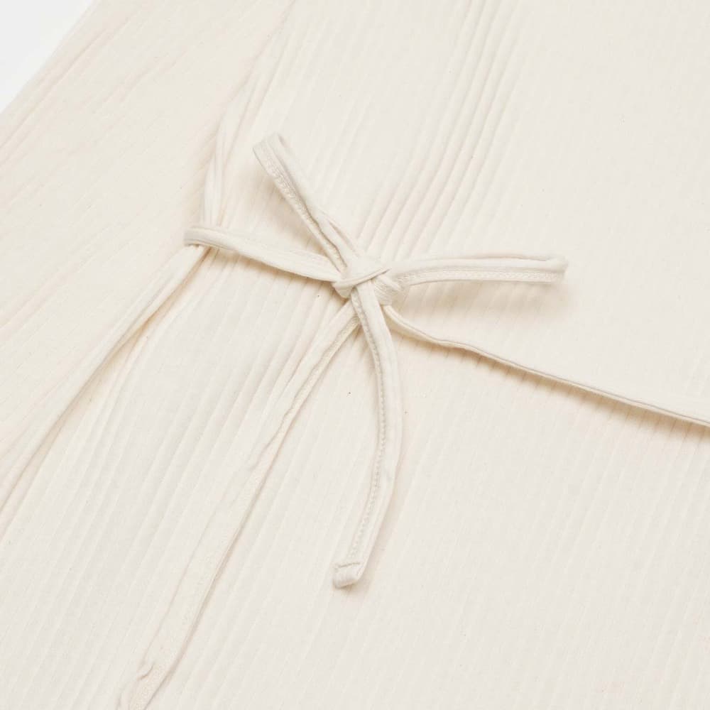 베이스레인지 SHAW LONG SLEEVE KAFTAN DRSH-RIB-000-OW