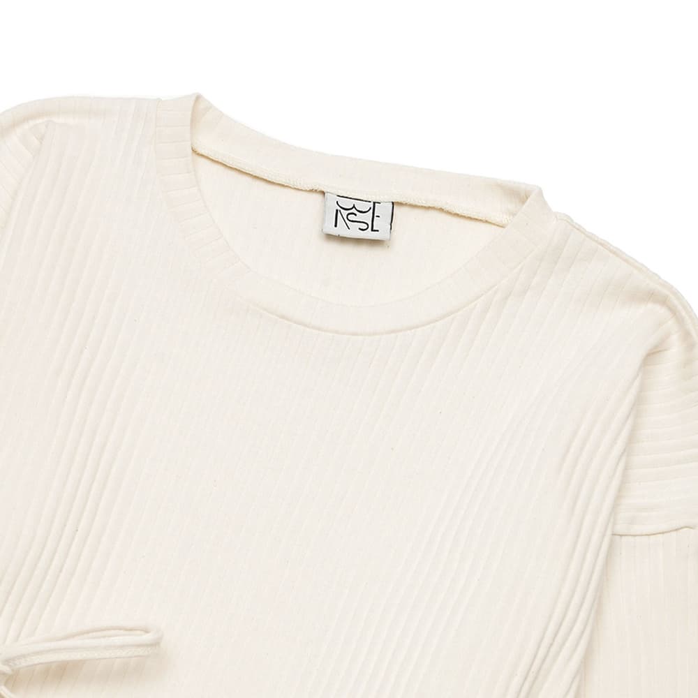 베이스레인지 SHAW LONG SLEEVE KAFTAN DRSH-RIB-000-OW