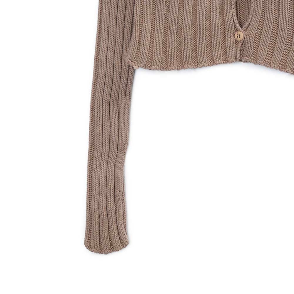 베이스레인지 여성 MACAU 가디건 라이트 브라운 KNMAC-CO-SP24