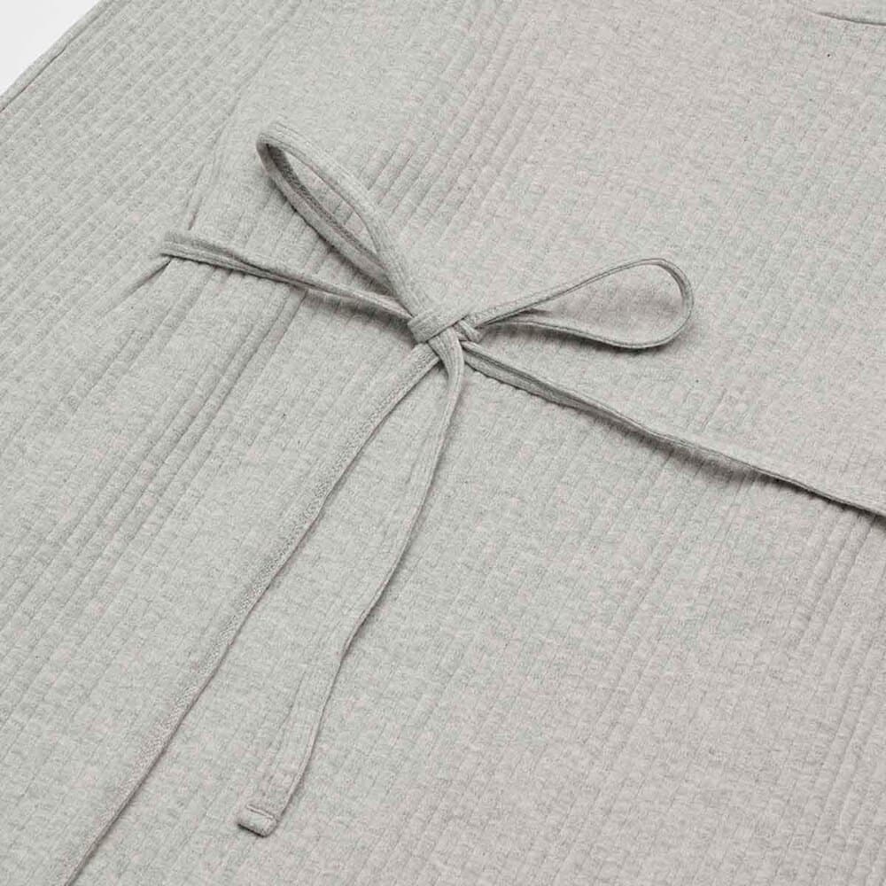 베이스레인지 SHAW LONG SLEEVE KAFTAN DRSH-RIB-000-GM