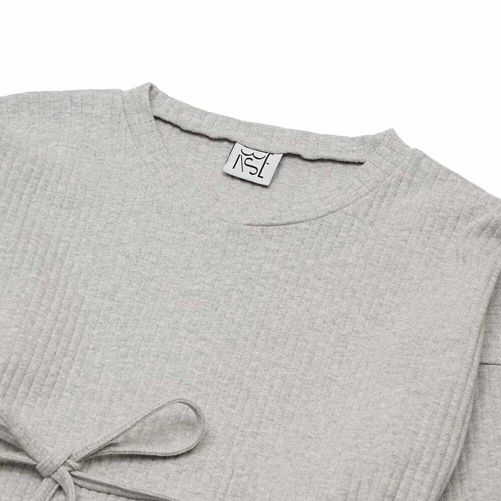 베이스레인지 SHAW LONG SLEEVE KAFTAN DRSH-RIB-000-GM