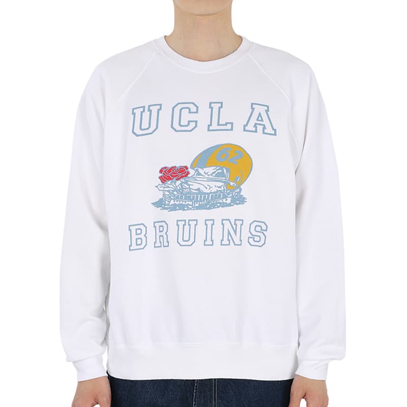 디몬트 23 S/S 와일드동키 공용 브루인스 맨투맨(화이트) FR-BRUINS WD018