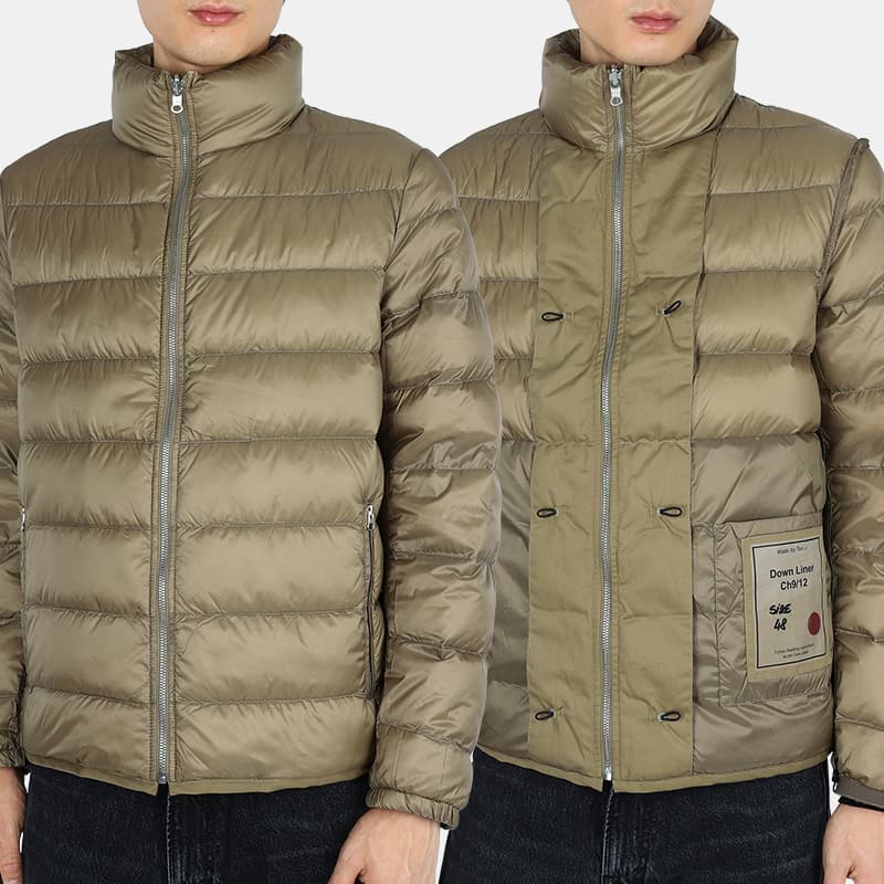 디몬트 22 F/W 텐씨 남성 리버서블 라이너 다운 패딩 자켓(브라운) 20CTCUD03113 002197 338