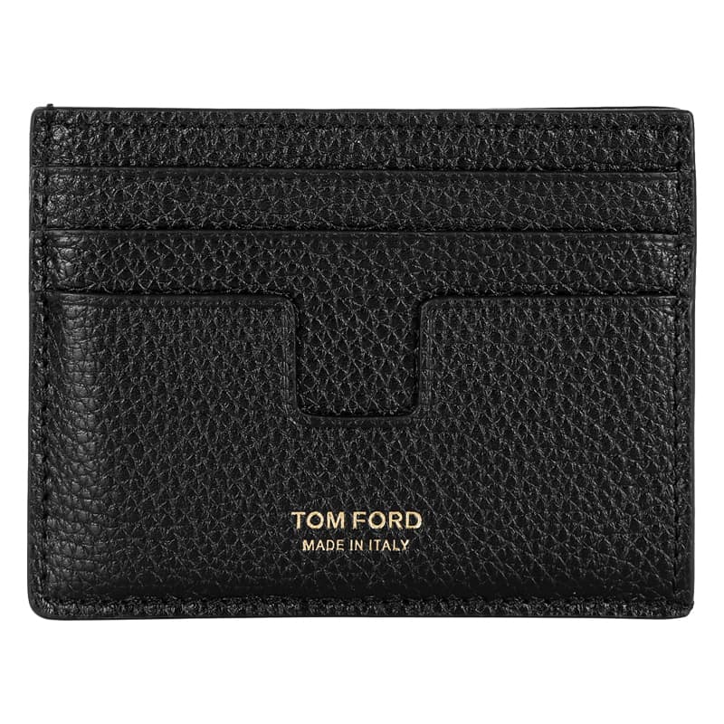 디몬트 23 S/S 톰포드 로고 페블레더 T라인 카드 홀더(블랙) Y0233 LCL158G 1N001