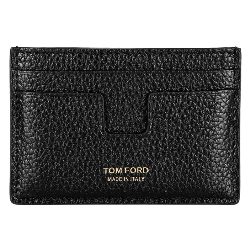 디몬트 23 S/S 톰포드 로고 페블레더 T라인 카드지갑(블랙) Y0232 LCL158G 1N001