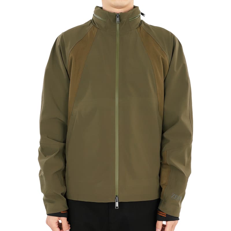 디몬트 23 F/W 에르메네질도제냐 테크메리노울 스웨트 집업 자켓(올리브그린) UB502A5 BCT827 810