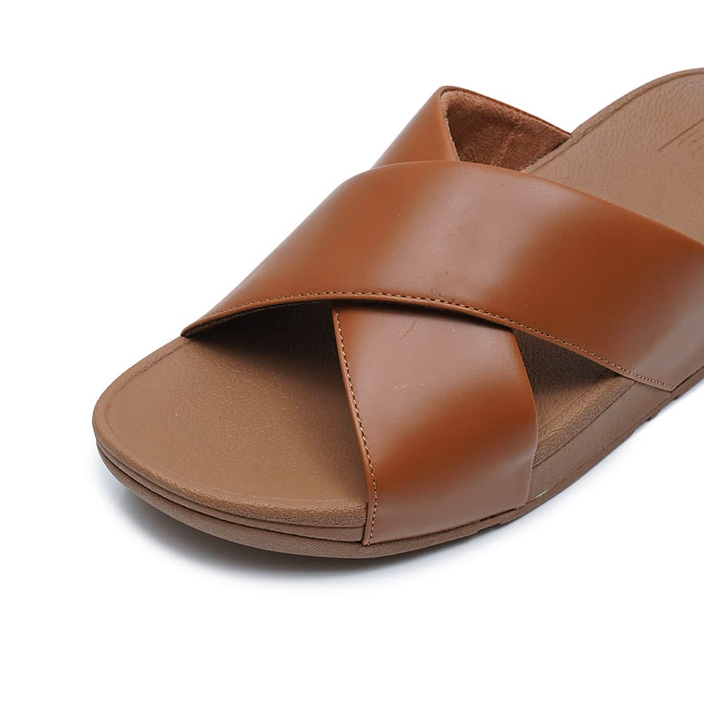 핏플랍 루루 크로스 슬라이드 라이트 탄 K04-592