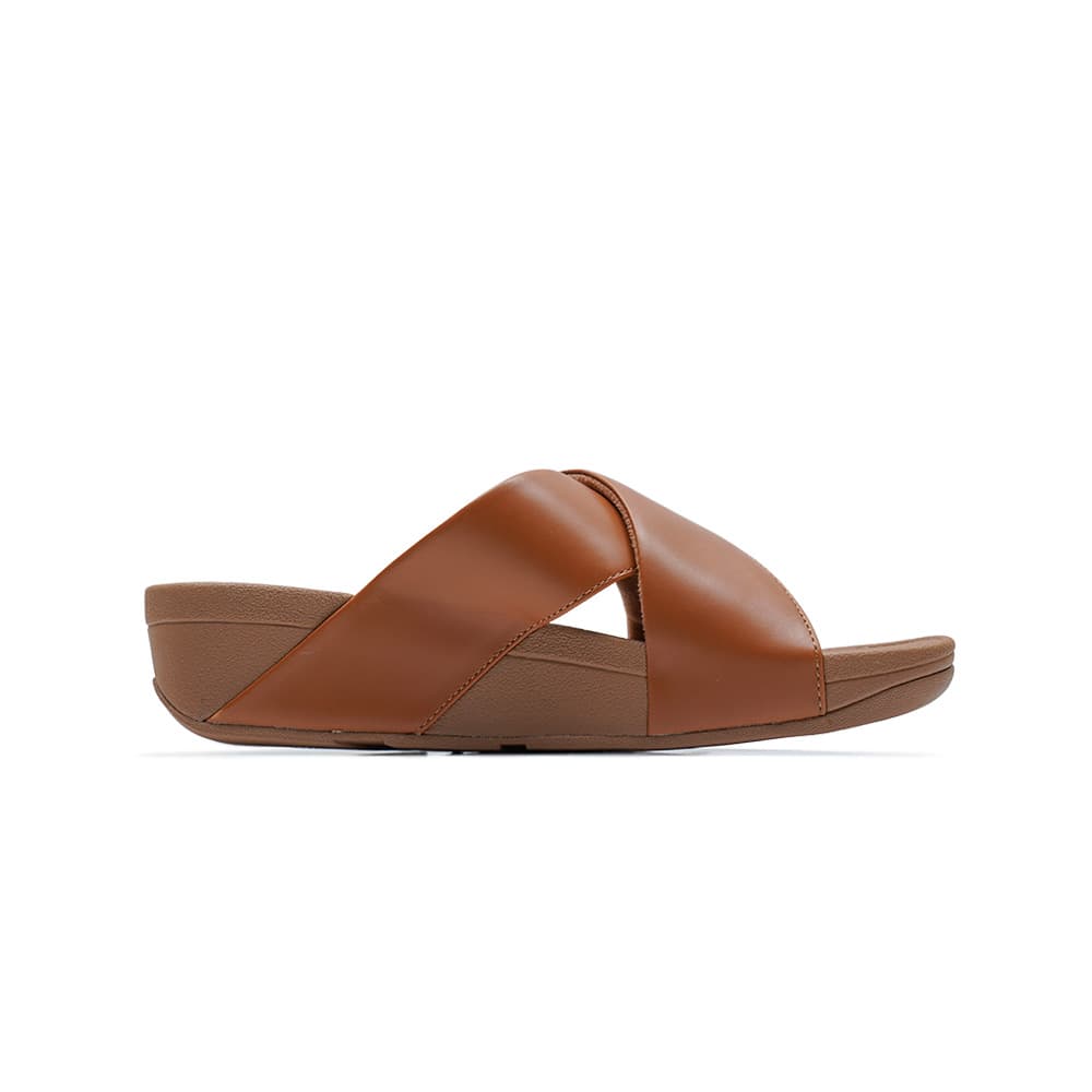 핏플랍 루루 크로스 슬라이드 라이트 탄 K04-592