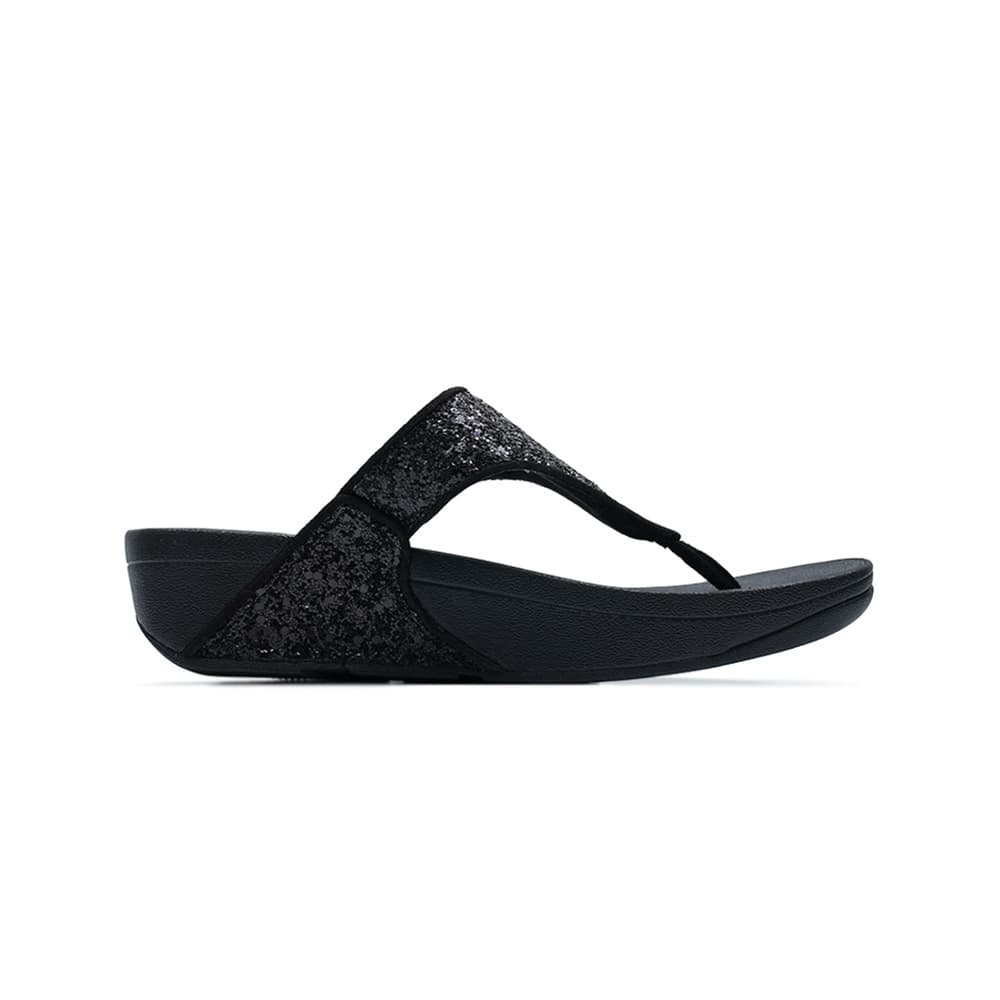 핏플랍 루루 토 포스트 블랙 글리터 X03-339