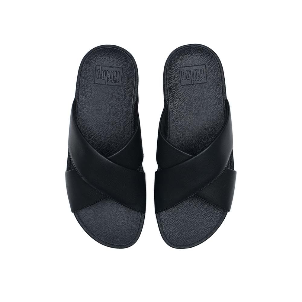 핏플랍 루루 크로스 슬라이드 블랙 K04-001