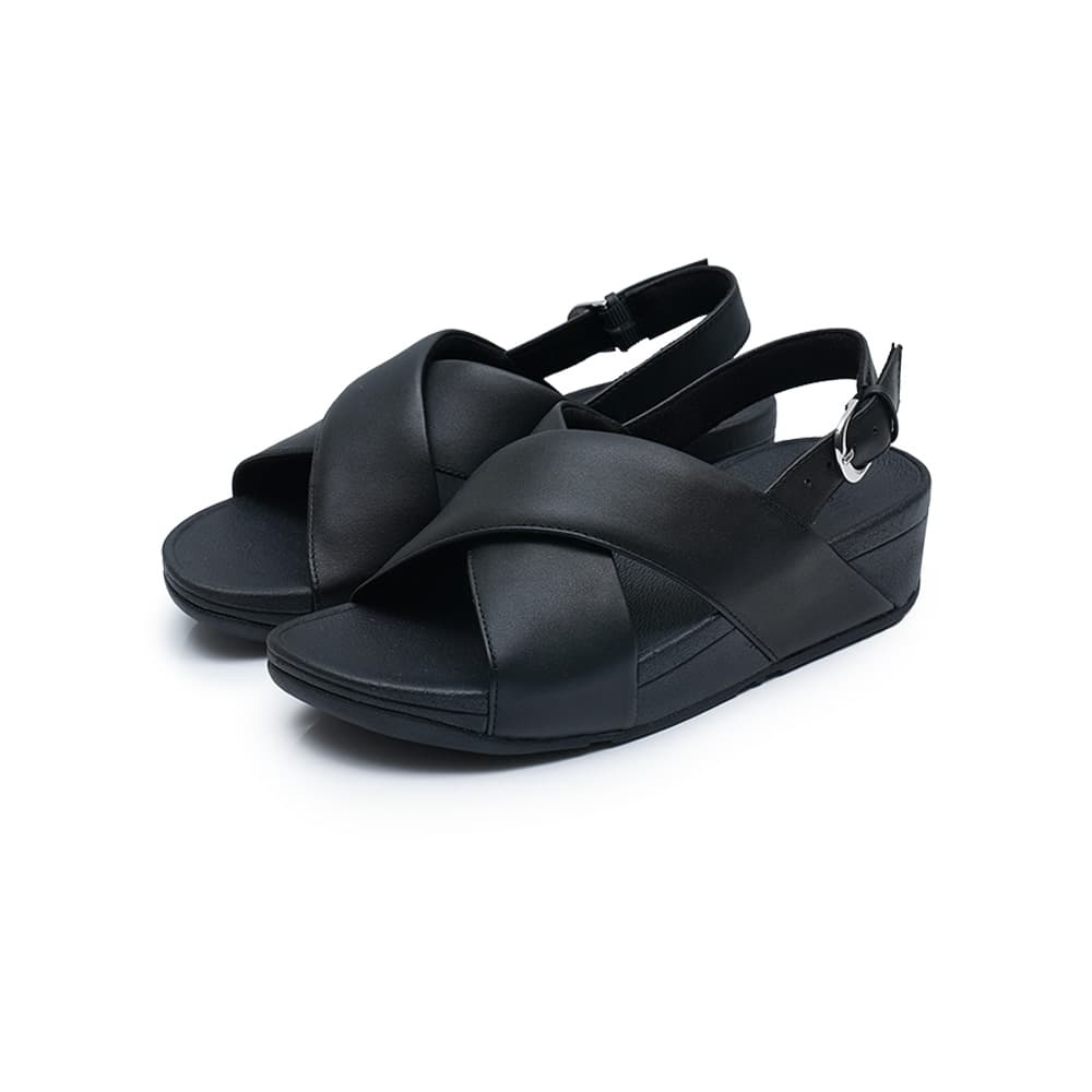 핏플랍 루루 크로스 샌들 블랙 K03-001