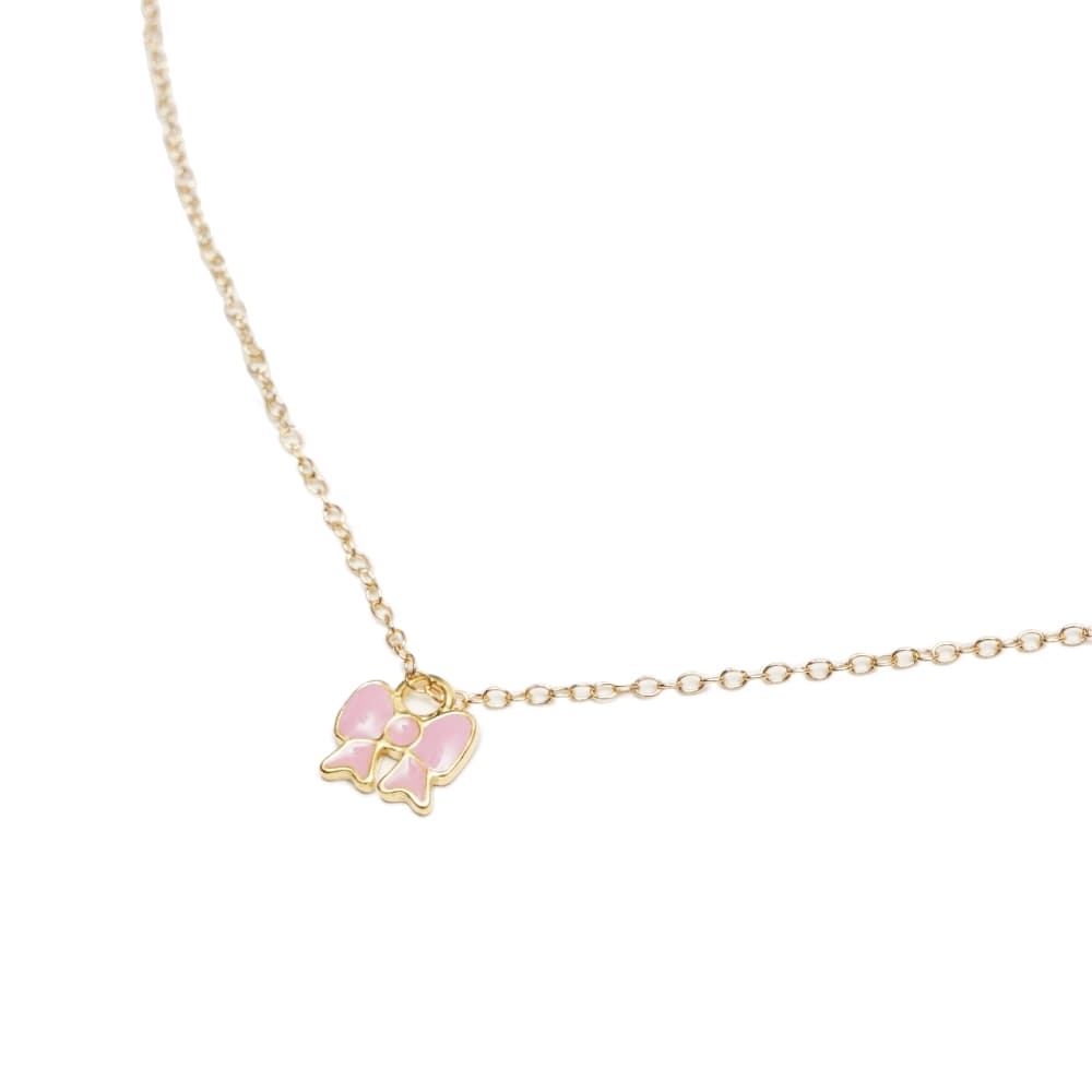 윌헬미나 가르시아 MINNIE PETITE BOW NECKLACE / SS22011-PINK