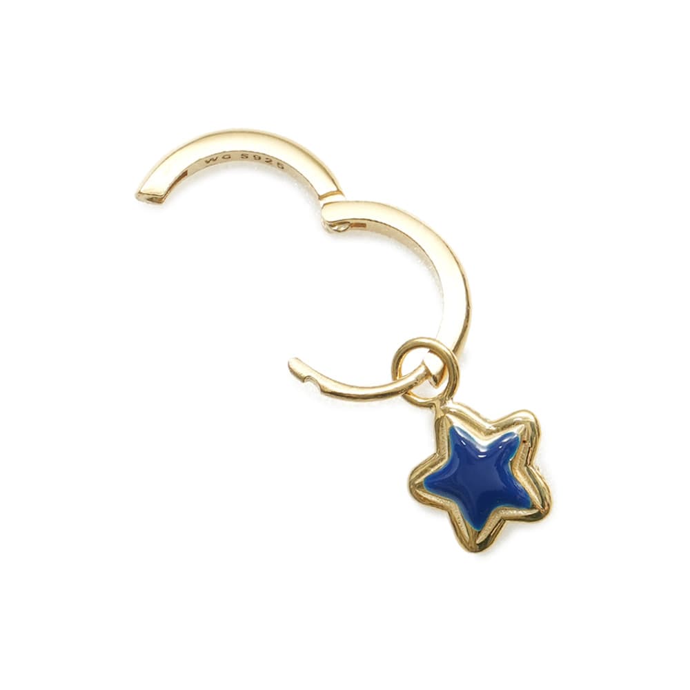윌헬미나 가르시아 STARDUST HOOP EARRING/ SS22018-BLUE
