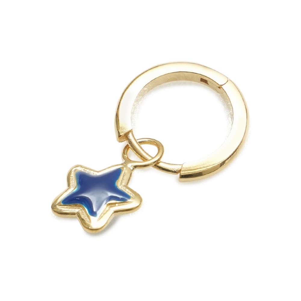 윌헬미나 가르시아 STARDUST HOOP EARRING/ SS22018-BLUE