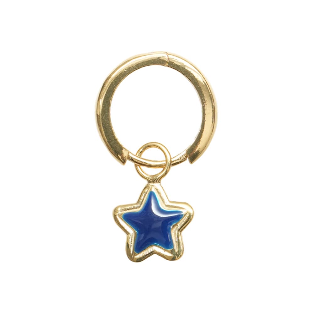 윌헬미나 가르시아 STARDUST HOOP EARRING/ SS22018-BLUE