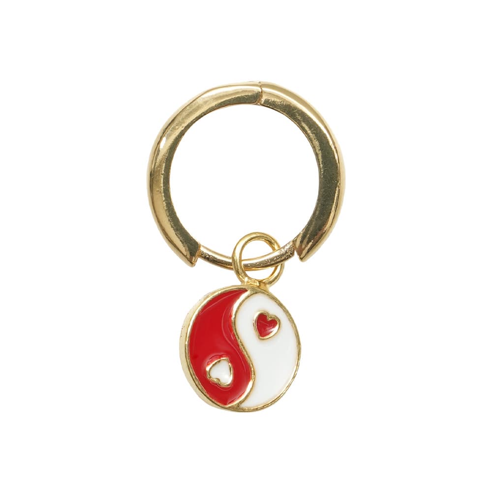 윌헬미나 가르시아 GOLD YIN/YANG EARRING/ YY007-RED