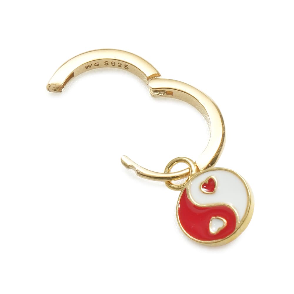 윌헬미나 가르시아 GOLD YIN/YANG EARRING/ YY007-RED