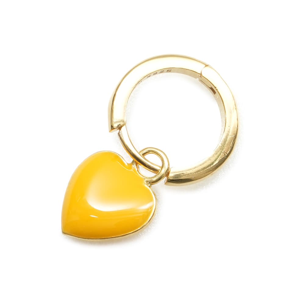 윌헬미나 가르시아 GOLD HEART EARRING/ HRT005-YELLOW
