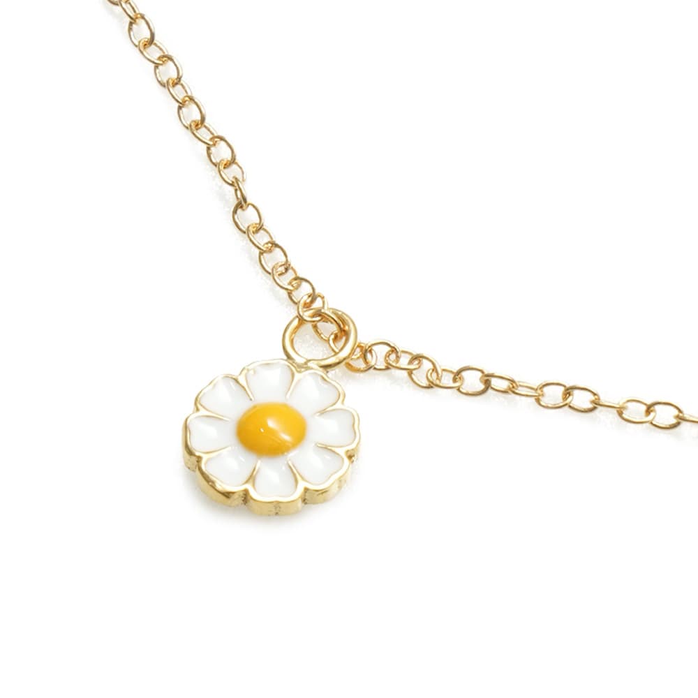 윌헬미나 가르시아 TINY CHARMS ON SKINNY CHAIN/ BLM039-WHITE DAISY