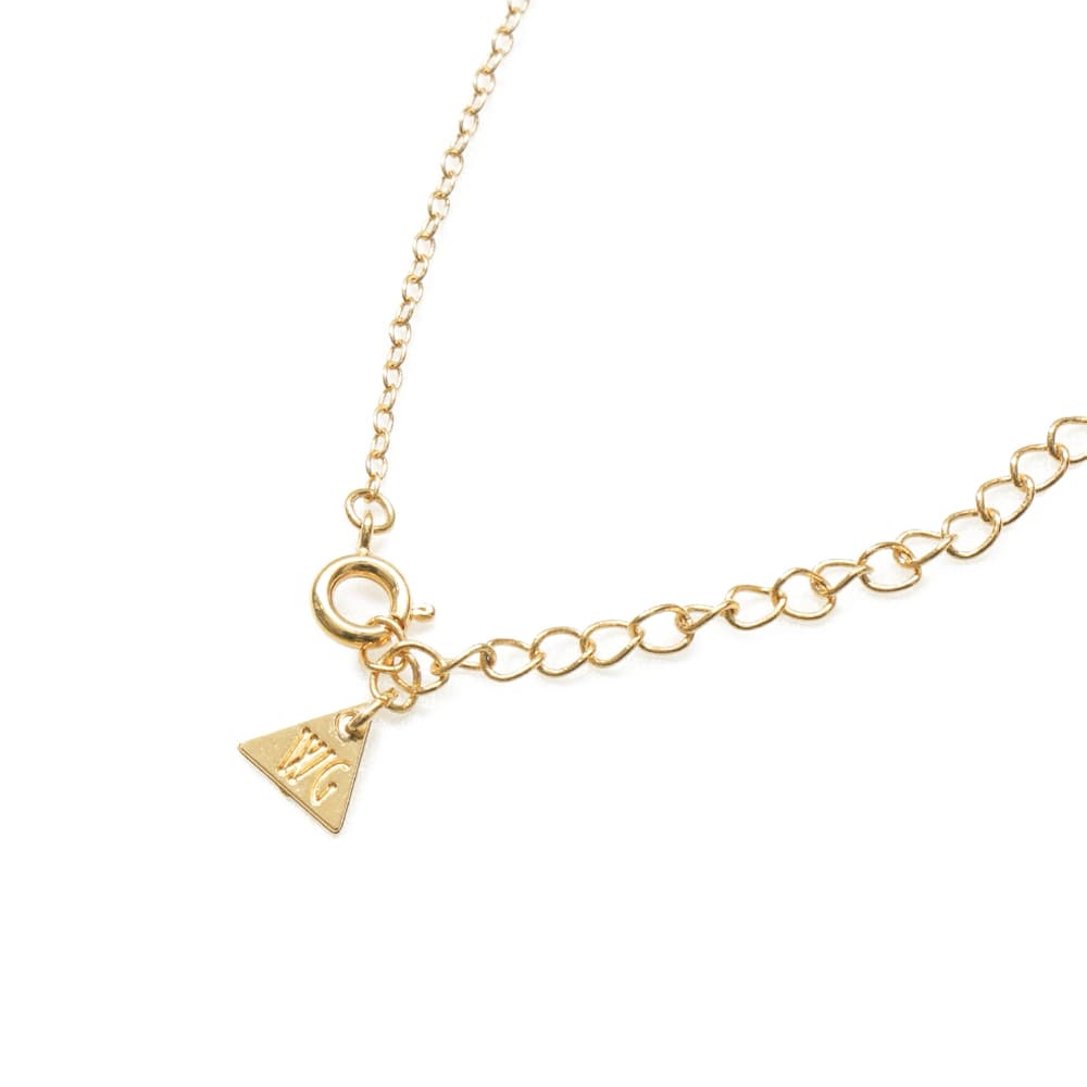 윌헬미나 가르시아 GOLD PENDANT ON SKINNY CHAIN/ BLM038-PINK TULIP