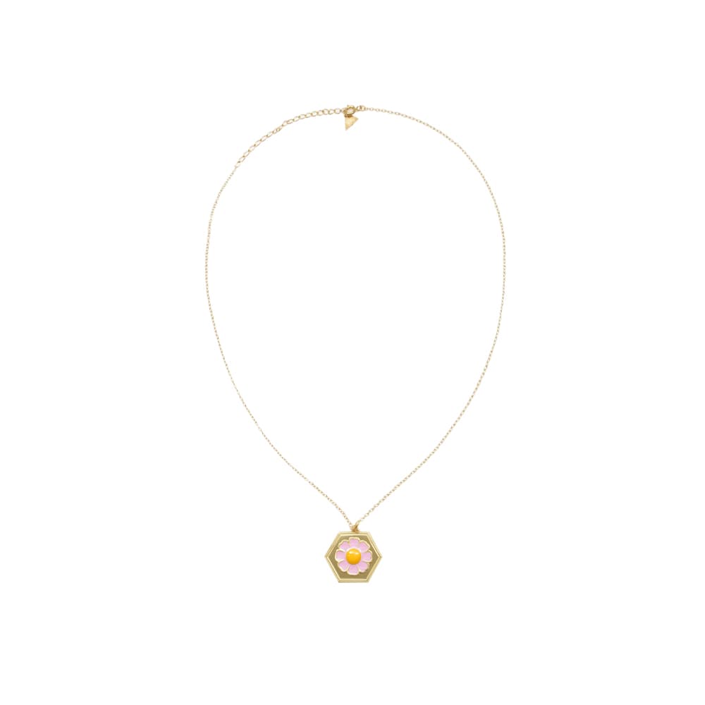 윌헬미나 가르시아 GOLD PENDANT ON SKINNY CHAIN/ BLM038-PINK DAISY