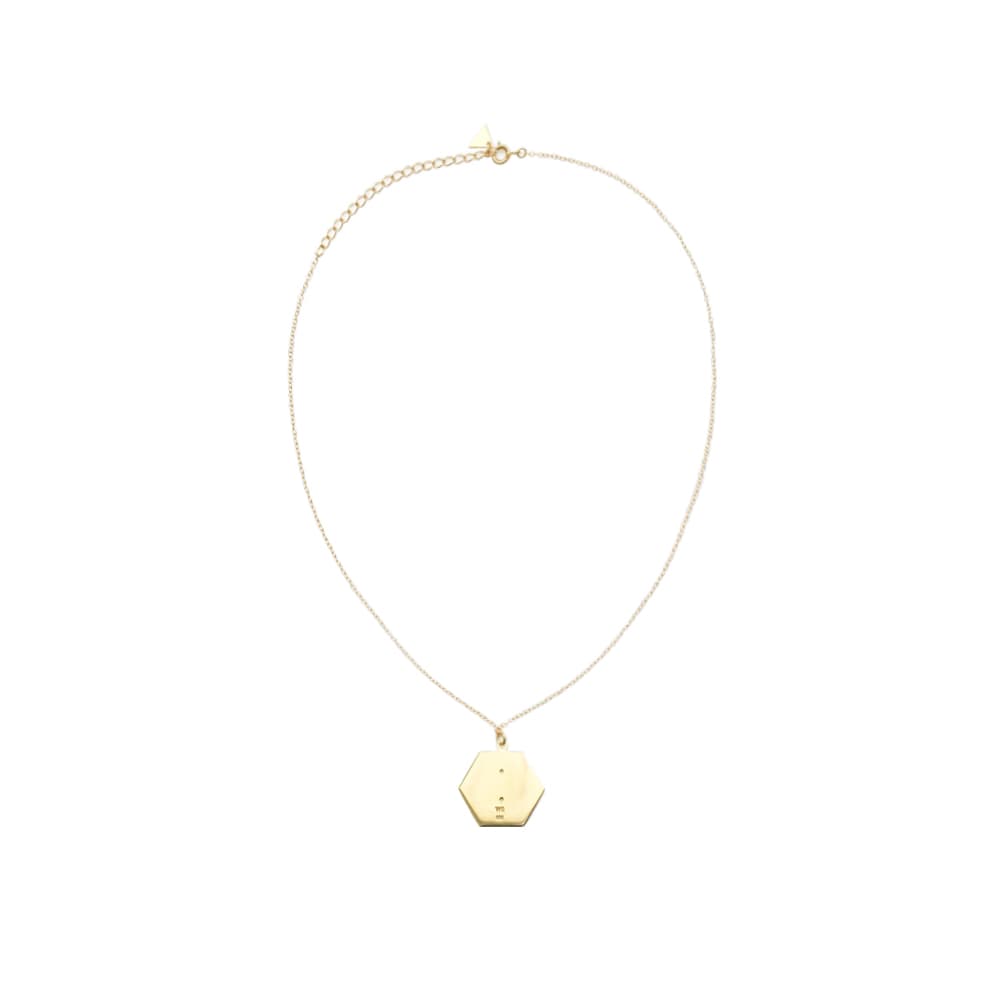 윌헬미나 가르시아 GOLD PENDANT ON SKINNY CHAIN/ BLM038-PINK DAISY