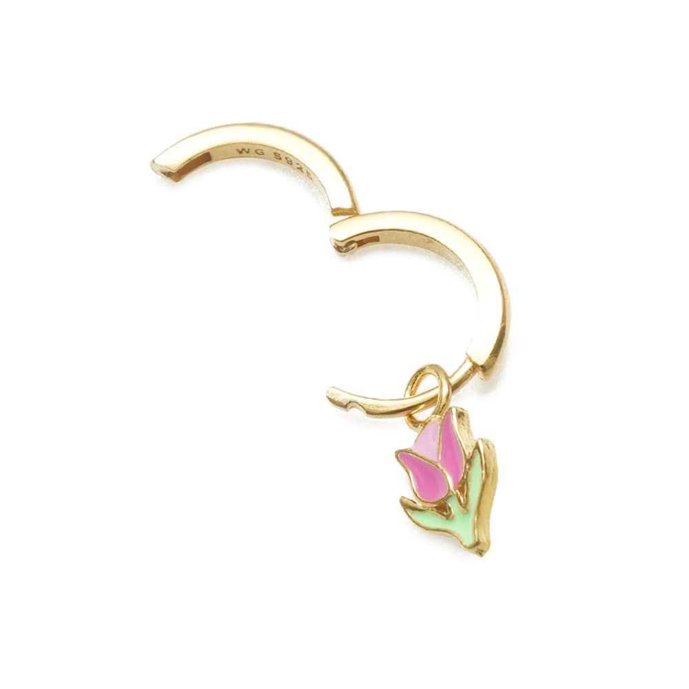 윌헬미나 가르시아 GOLD TULIP EARRING/ BLM009-PINK