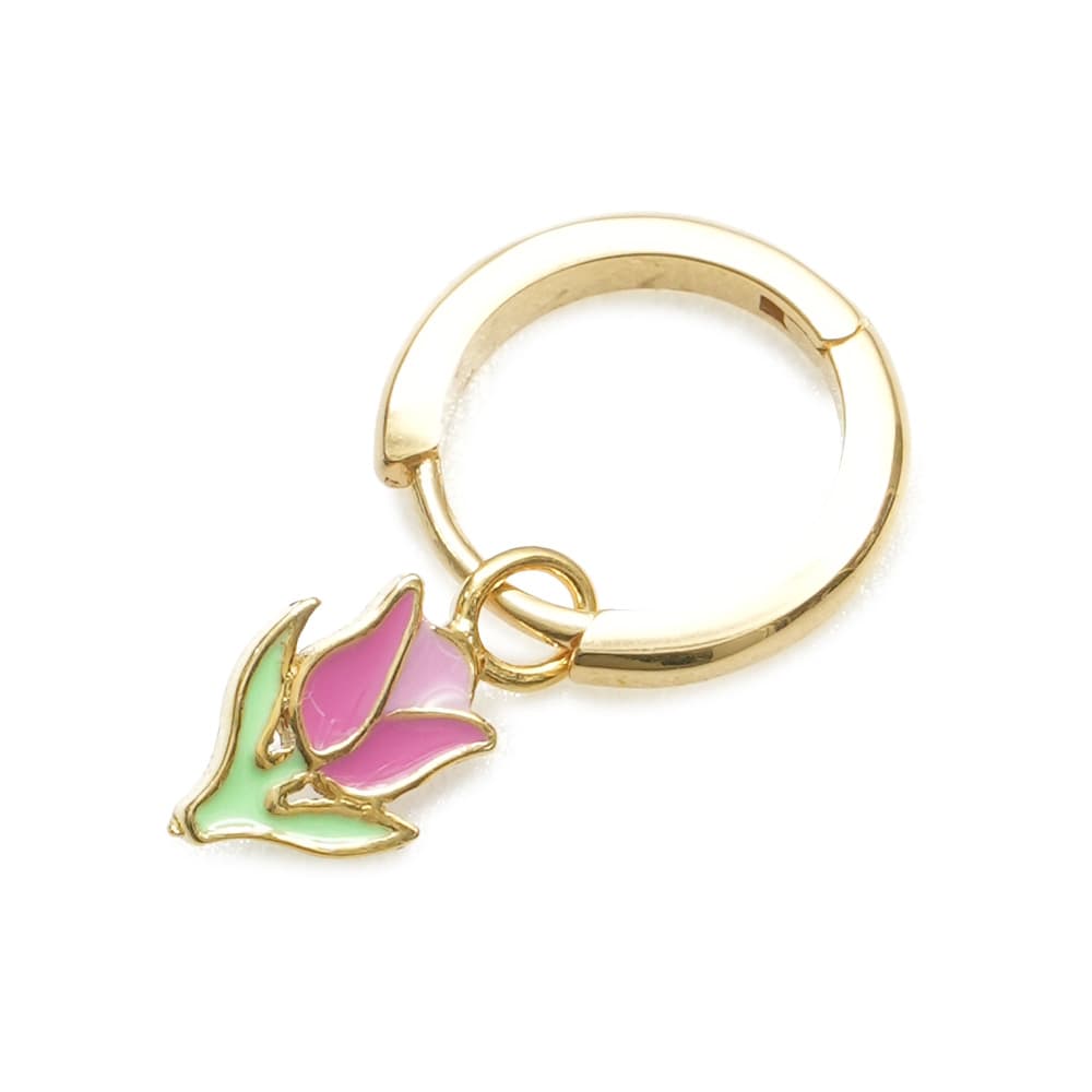 윌헬미나 가르시아 GOLD TULIP EARRING/ BLM009-PINK