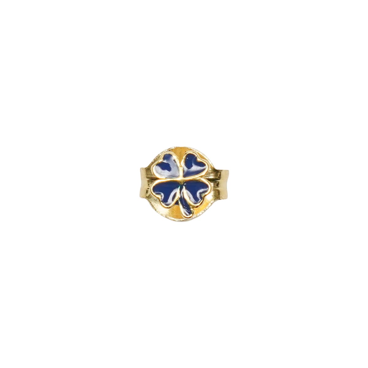 윌헬미나 가르시아 GOLD CLOVER STUD EARRING / BLM031-BLUE