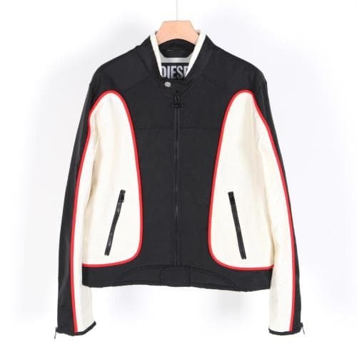 [클로딩캡슐] 24SS J-Blink 바이커 자켓 블랙화이트 A06132